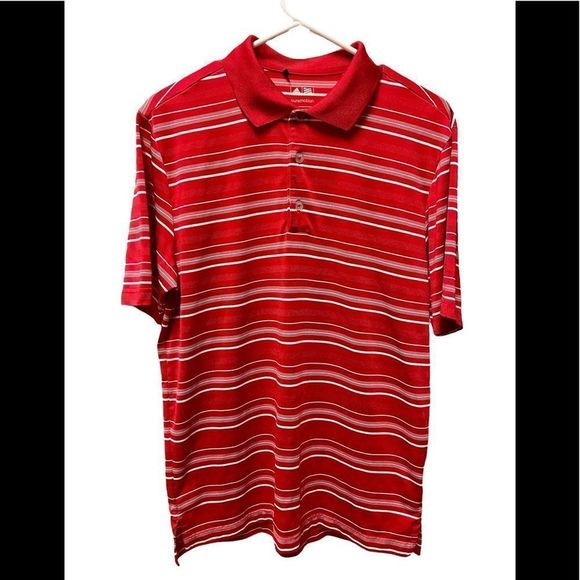 ADIDAS, Pure Motion, Polo, Small, Red And White - Picture 1 of 3